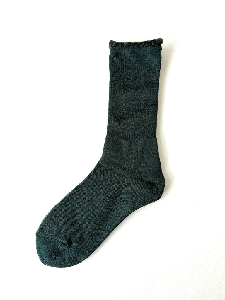 ROTOTO CITY SOCKS IN DARK GREEN SIZE MEDIUM