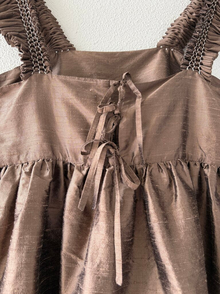 CAWLEY SILK DUPION DRESS SIZE SMALL
