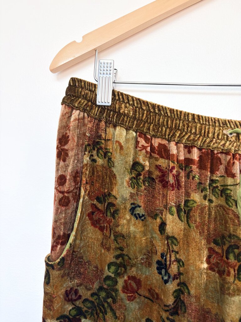 PIERRE LOUIS MASCIA VELVET PANTS SIZE LARGE