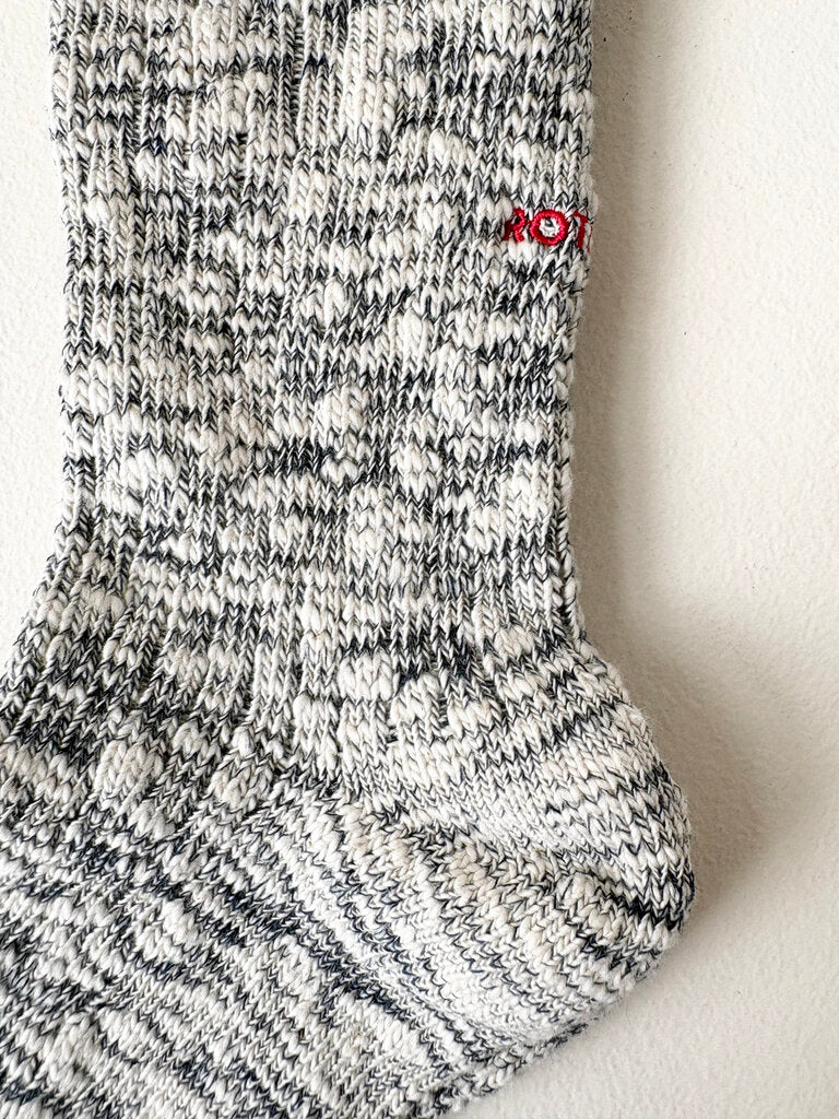 ROTOTO COTTON SLUB CREW SOCK NAVY SIZE LARGE