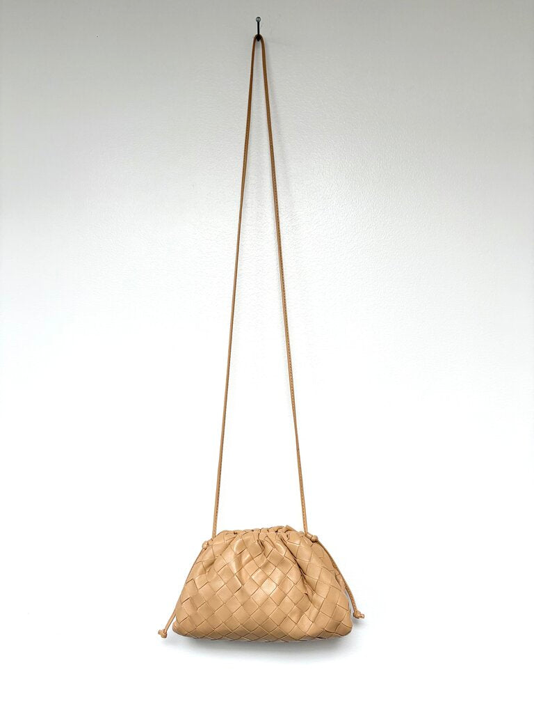 BOTTEGA VENETA MINI POUCH IN ALMOND