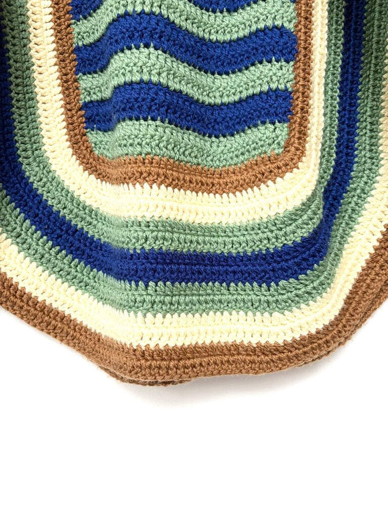 BODE 'CROCHET FOUR STRIPE SWEATER' SIZE XSMALL/SMALL