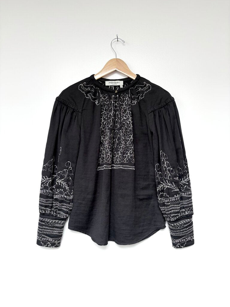 VINTAGE YVES SAINT LAURENT BLOUSE SIZE SMALL