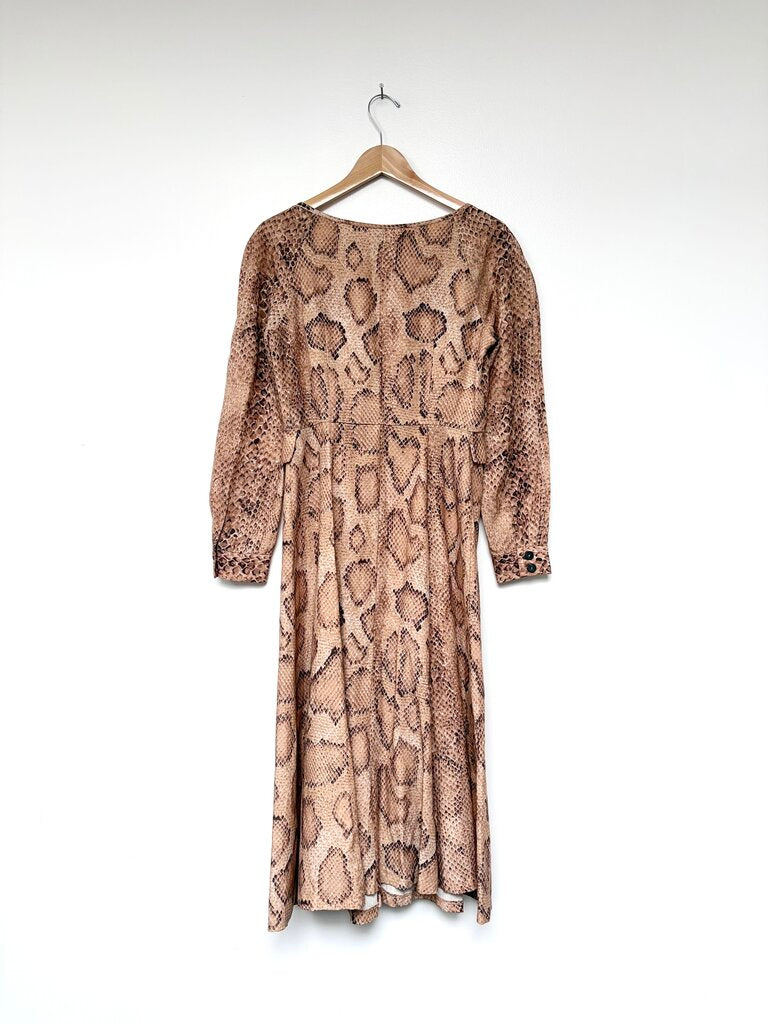 MARA HOFFMAN SNAKESKIN PRINT DRESS SIZE 6
