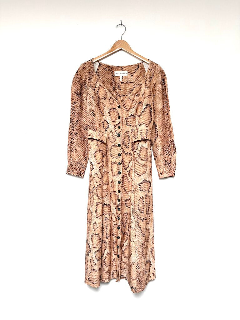 MARA HOFFMAN SNAKESKIN PRINT DRESS SIZE 6