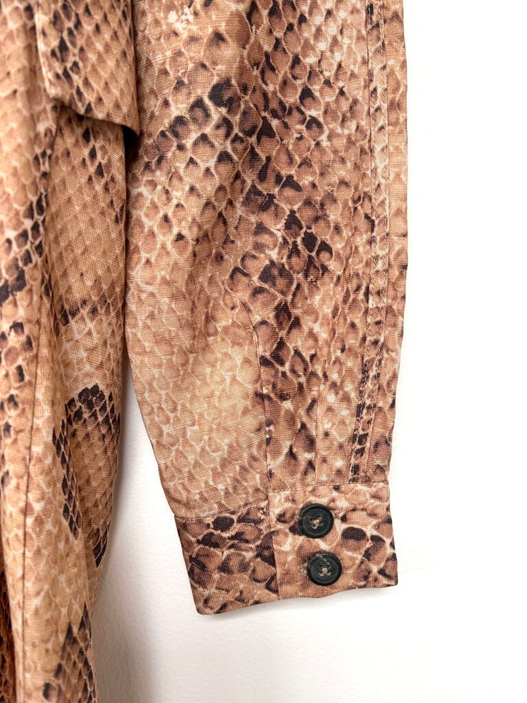 MARA HOFFMAN SNAKESKIN PRINT DRESS SIZE 6