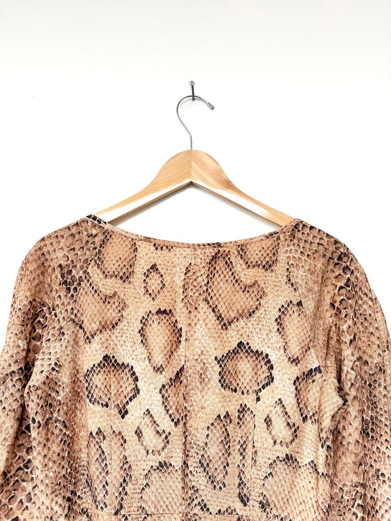MARA HOFFMAN SNAKESKIN PRINT DRESS SIZE 6