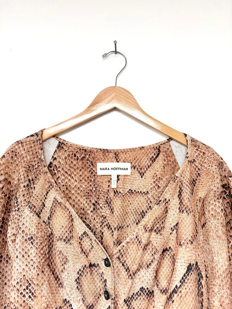 MARA HOFFMAN SNAKESKIN PRINT DRESS SIZE 6