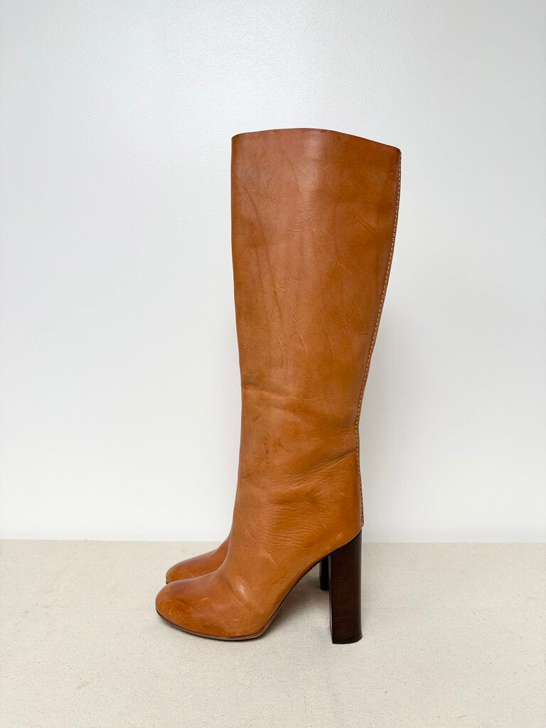 CHLOE KNEE HIGH BOOTS SIZE 38.5