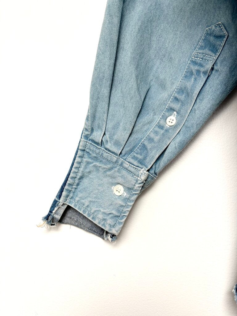 SACAI DENIM PATCHWORK TOP SIZE 1