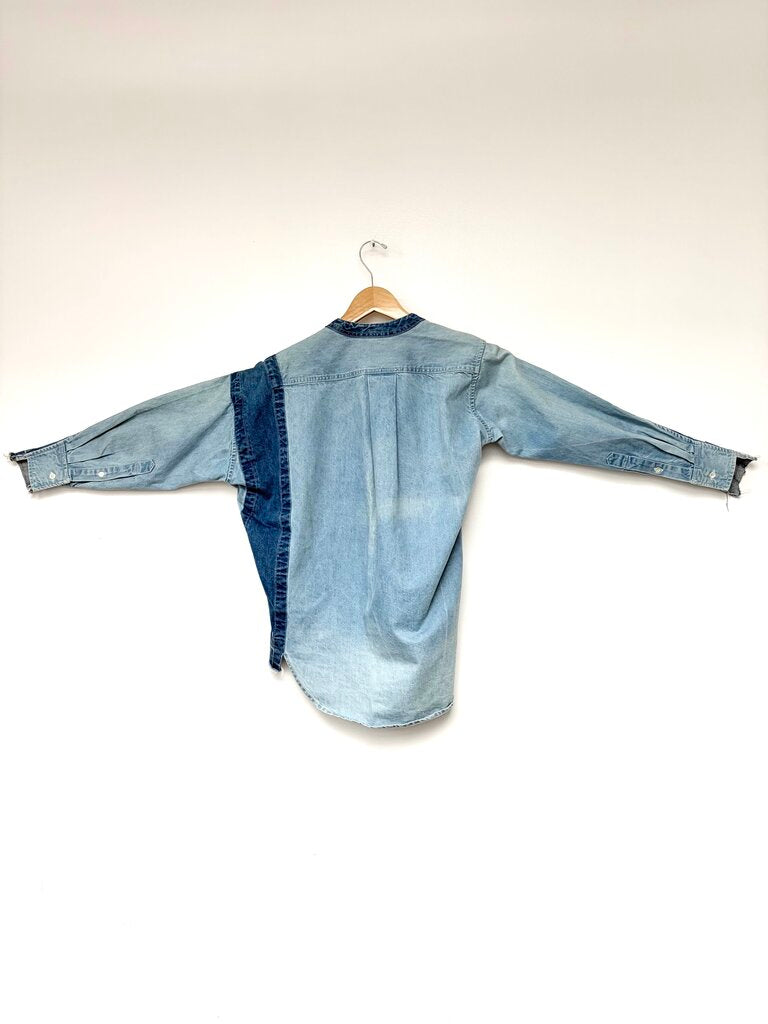 SACAI DENIM PATCHWORK TOP SIZE 1