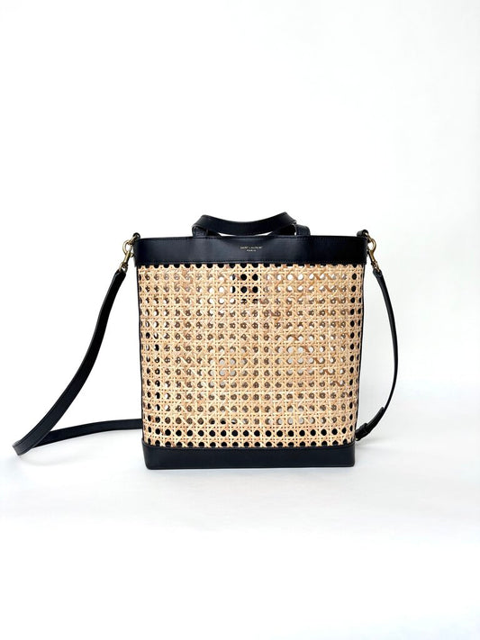 SAINT LAURENT NORTH SOUTH SHOPPING TOTE