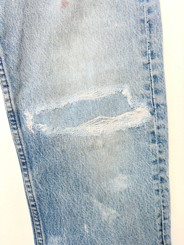 RE/DONE MENDED JEANS SIZE 24