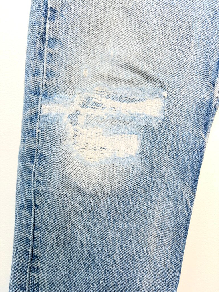 RE/DONE MENDED JEANS SIZE 24