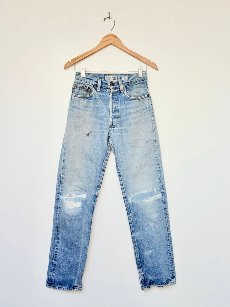 RE/DONE MENDED JEANS SIZE 24