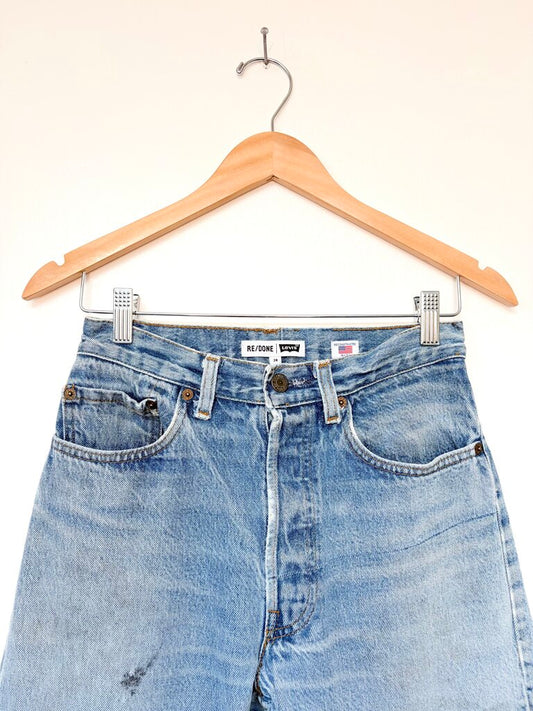 RE/DONE MENDED JEANS SIZE 24