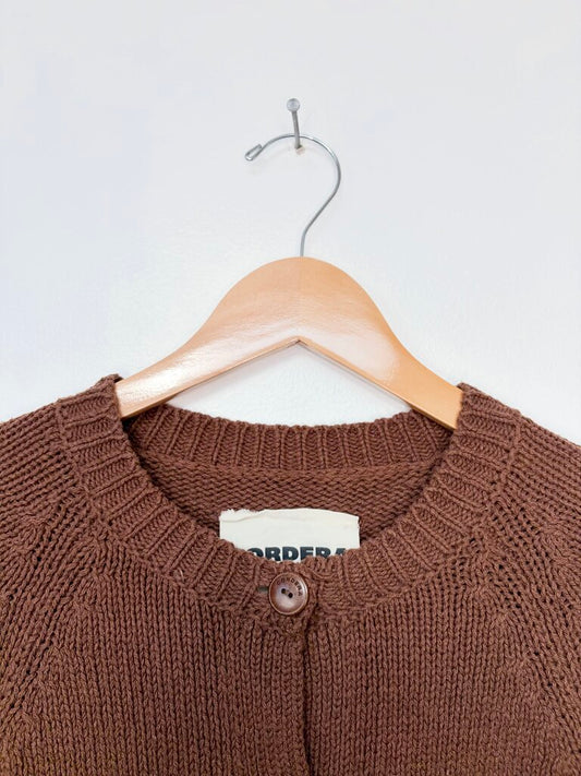 CORDERA COTTON CROPPED CARDIGAN ONE SIZE