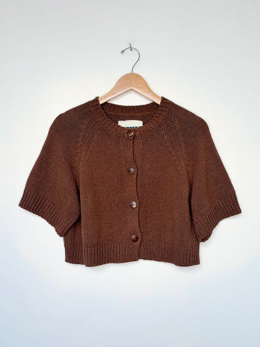 CORDERA COTTON CROPPED CARDIGAN ONE SIZE