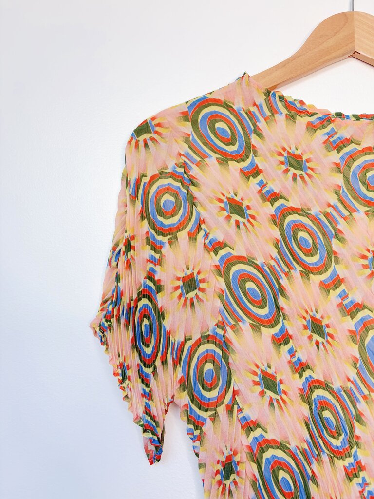 JULIA HEUER PLISSE TOP ONE SIZE