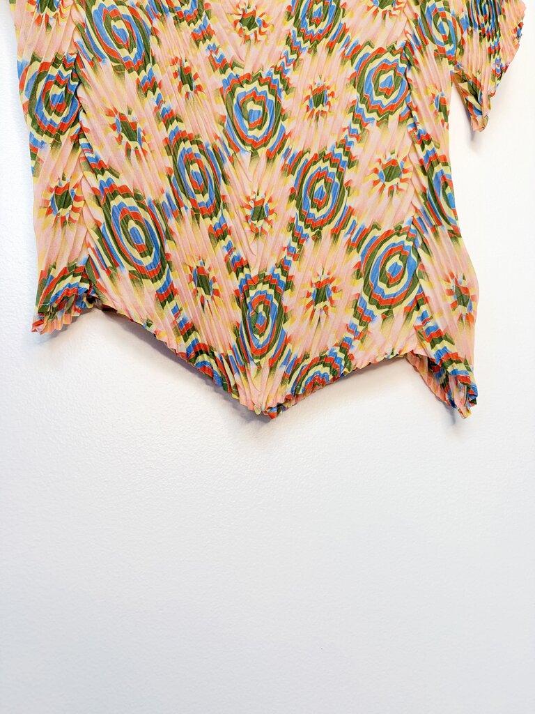 JULIA HEUER PLISSE TOP ONE SIZE