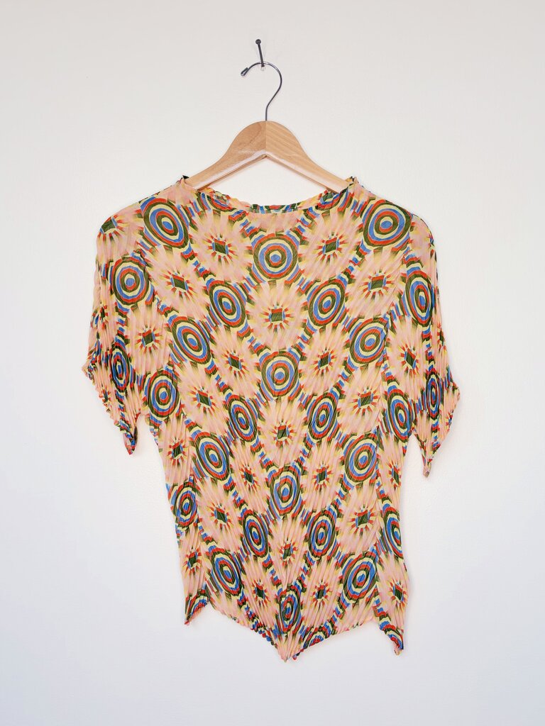 JULIA HEUER PLISSE TOP ONE SIZE