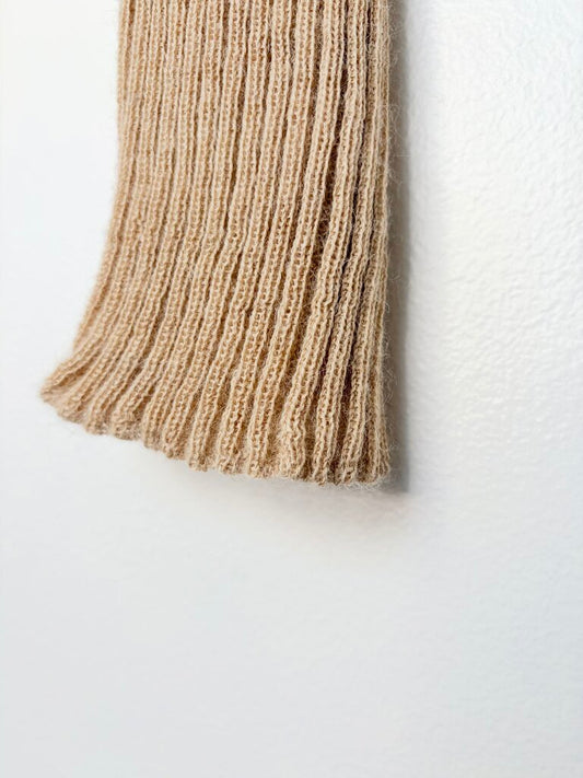 WOL HIDE ALPACA RIB KNIT TOP SIZE SMALL