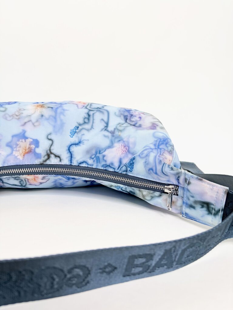 Baggu x Collina Strada blue print crossbody crescent bag