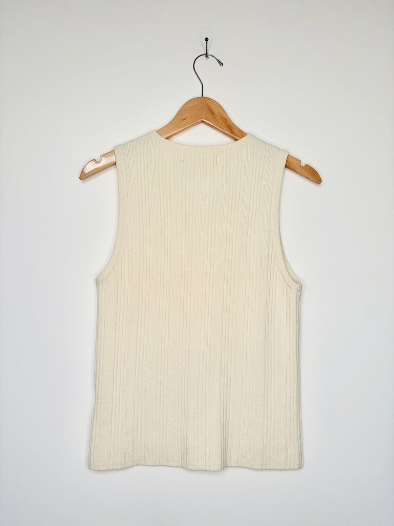 MICAELA GREG RIB KNIT VEST SIZE SMALL